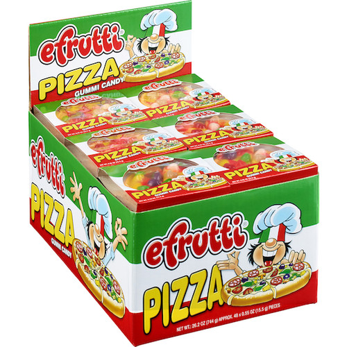 Efrutti Pizza Gummy Candy, 0.55 Ounce, 384 Per Case